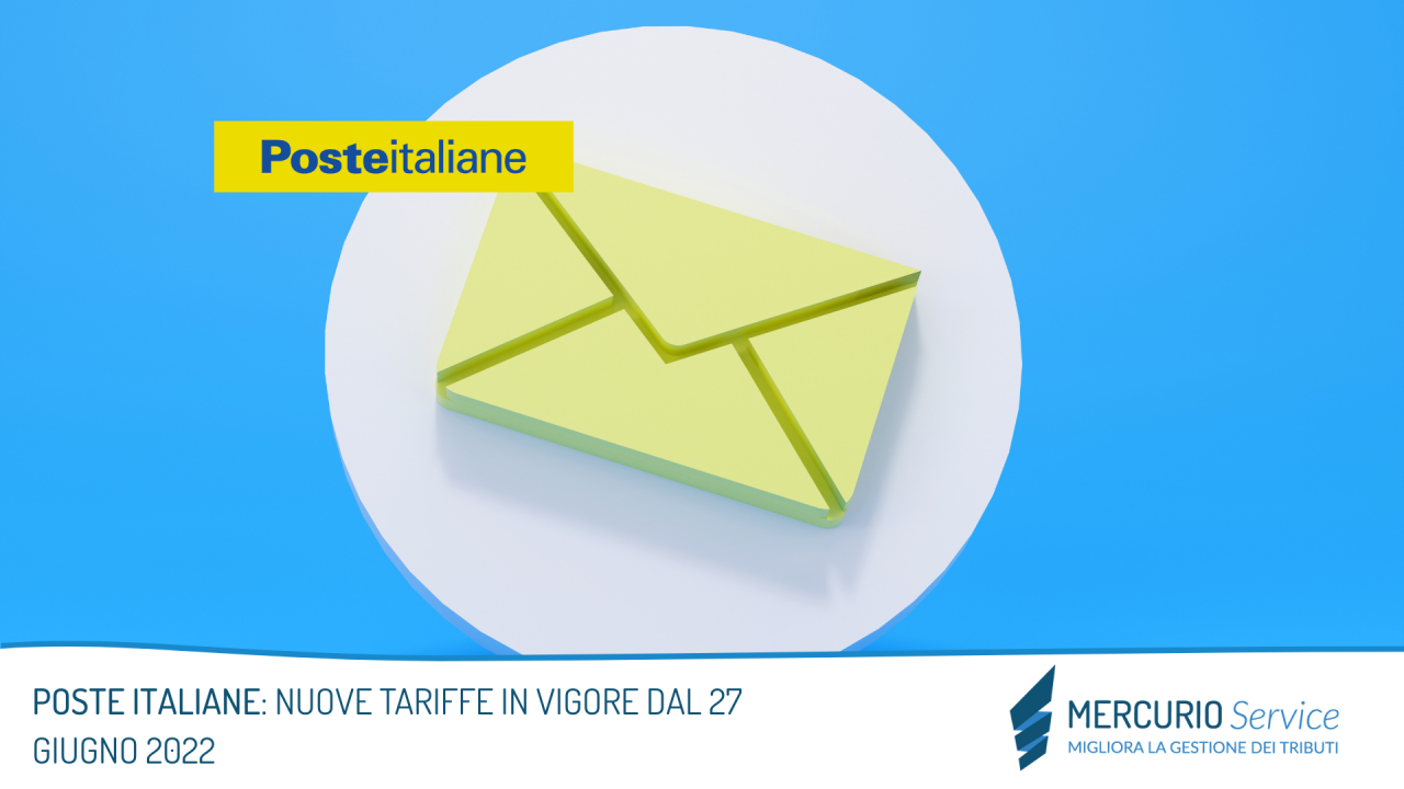 POSTE ITALIANE: NUOVE TARIFFE IN VIGORE DAL 27 GIUGNO 2022